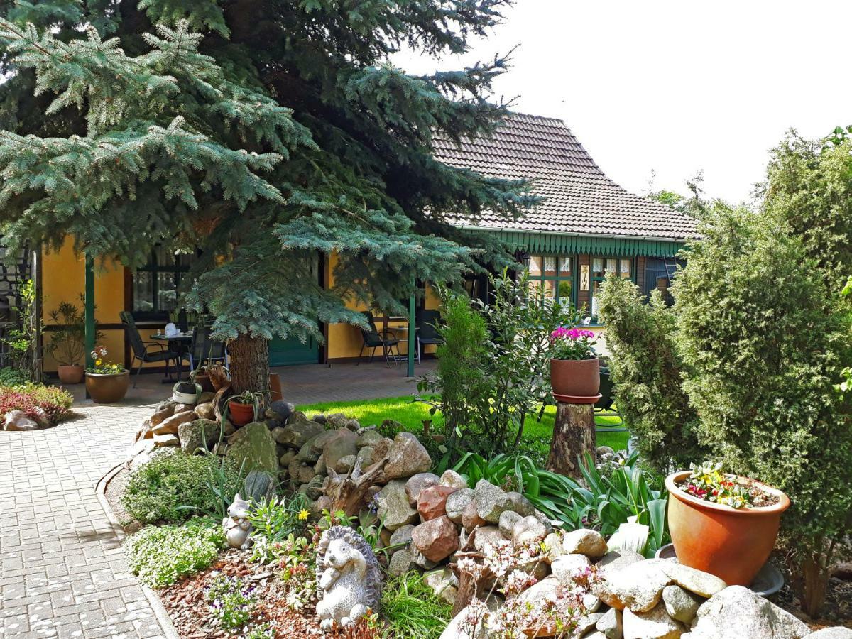 Pension Zum Weissen Hirsch Reitwein Εξωτερικό φωτογραφία